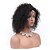 cheap Human Hair Wigs-Remy Human Hair Full Lace Lace Front Wig Asymmetrical Rihanna style Brazilian Hair Afro Curly Deep Curly Natural Black Wig 130% 150% Density Soft Classic Women Best Quality Natural Hairline Women&#039;s