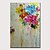 cheap Abstract Paintings-Oil Painting Hand Painted - Landscape / Floral / Botanical Modern Rolled Canvas