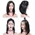 cheap Human Hair Wigs-Virgin Human Hair Lace Front Wig Short Bob Kardashian style Brazilian Hair Silky Straight Natural Black Wig 130% Density with Baby Hair Natural Hairline African American Wig For Black Women With