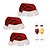 billige Julepynt-3 stk rødvin glaskort på juledag
