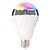 preiswerte Intelligente LED-Glühbirnen-1pc Smart RGB Bulb Bluetooth 4.0 Audio Speakers Lamp Dimmable E27 LED Wireless Music Bulb Light Color Changing via WiFi App Control