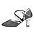 Недорогие Обувь для бальных и современных танцев-Жен. Обувь для модерна Синтетика Ремешок на щиколотке На каблуках Планка Толстая каблук Персонализируемая Танцевальная обувь Серебро / черный / Телесный / Выступление / EU39