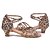 cheap Latin Shoes-Dance Shoes Latin Shoes / Salsa Shoes Sandal Buckle Chunky Heel Customizable Leopard / Indoor / Satin / Leather / Practice / Professional