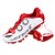 baratos Sapatos de Ciclismo-SIDEBIKE Adulto Sapatilhas de Ciclismo com Travas &amp; Pedal Tênis para Mountain Bike Fibra de Carbono Almofadado Ciclismo Vermelho e Branco Homens Sapatos para Ciclismo