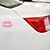 voordelige Carrosserie decoratie &amp; bescherming-White / Black / Blushing Pink Car Stickers Cartoon / Cute / Humor Door Stickers / Car Tail Stickers / Window Trim Characters Stickers