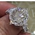 billige Ringer-Bandring Ringe For Dame Kubisk Zirkonium Syntetisk Diamant Fest Gave Engasjement Sølvforgylt Klassisk HALO Bane Bryllup