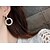 abordables Boucles d&#039;oreilles-1 paire Boucle d&#039;Oreille Pendantes Boucle d&#039;oreille For Femme Anniversaire du quotidien Chrome Imitation de diamant Ouvert Paver