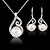 cheap Jewelry Sets-Jewelry Set Pendant Necklace For Women&#039;s Pearl Party Wedding Masquerade Imitation Pearl Cubic Zirconia Alloy Multi-color