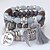 cheap Bracelets-Women&#039;s Charm Bracelet Bead Bracelet Beads Wings Love Tassel European Ethnic Resin Bracelet Jewelry White / Black / Red For Gift Daily