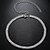 Χαμηλού Κόστους Μοδάτο Κολιέ-Women&#039;s Choker Necklace Tennis Chain Simple Elegant Fashion Chrome Imitation Diamond Silver 35 cm Necklace Jewelry 1pc For Wedding Evening Party