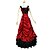 cheap Historical &amp; Vintage Costumes-Victorian Costume Gothic Lolita Dress Classic Lolita Dress Women&#039;s Dress Red Vintage Cosplay Satin Sleeveless Long Length Plus Size Customized