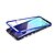 Недорогие Чехлы для Samsung-магнитный чехол для samsung galaxy s9 / s9 plus / s8 plus прозрачный / односторонний магнитный чехол для всего тела сплошной цвет закаленное стекло защитный чехол