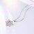cheap Necklaces-Women&#039;s White AAA Cubic Zirconia Pendant Necklace Classic Snowflake Simple Trendy Casual / Sporty Copper Silver 45 cm Necklace Jewelry 1pc For Work Festival