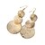 cheap Earrings-Women&#039;s Drop Earrings Coin Trendy Hyperbole Earrings Jewelry Gold / Silver For Causal Street 1 Pair