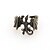 abordables Bague Homme-Homme Bague Fantaisie Grosse 1pc Noir Dorée Argent Alliage Forme Géométrique Gros Fantaisie Cadeau Casual Bijoux Géométrique Dinosaure Mignon