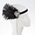 cheap Historical &amp; Vintage Costumes-The Great Gatsby Charleston Vintage 1920s Roaring Twenties Flapper Headband Women&#039;s Feather Costume Head Jewelry Black Vintage Cosplay Party Prom
