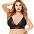 cheap Women&#039;s Sleep &amp; Lounge-Women&#039;s Lace Wireless Lace Bras 3/4 Cup Bra Color Block Solid Colored Sexy Plus Size Sports Formal Going out Black Fuchsia / Work / Club