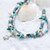 abordables Bracelet-Bracelet de perles Femme Résine Tortue Étoile de mer Verseau dames Ethnique Bracelet Bijoux Bleu clair pour Cadeau Quotidien