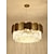 abordables Lustres-Lustre 8 lumières 60 cm métal cristal peint finitions moderne 110-120v / 220-240v