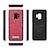 billiga Fodral och skal till Galaxy S-serien-CaseMe fodral Till Samsung Galaxy S9 Plus / Note 9 Plånbok / Korthållare / med stativ Fodral Enfärgad Hårt PU läder för S9 / S9 Plus / S8 Plus