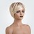 preiswerte Kappenlose Echthaarperücken-Human Hair Blend Wig Short Natural Straight Pixie Cut Blonde Brown Silver Fashionable Design Easy dressing Comfortable Capless Women&#039;s Silver Black / Blonde Bleach Blonde#613 8 inch / Ombre Hair