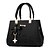 cheap Handbag &amp; Totes-Women&#039;s Bow(s) Faux Leather Top Handle Bag Handbags Solid Color Dark Grey / Wine / Black