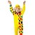 cheap Kids Halloween Costumes-Burlesque Clown Circus Pennywise Party Costume Kid&#039;s Boys&#039; Funny &amp; Reluctant Halloween Christmas Halloween Carnival Festival / Holiday Nylon Tactel Yellow Easy Carnival Costumes Polka Dot / Hat / Hat