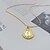 cheap Necklaces-Women&#039;s Pendant Necklace Coin Artistic Ethnic Sweet S925 Sterling Silver Gold 46 cm Necklace Jewelry 1pc For Ceremony Birthday