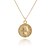 cheap Necklaces-Women&#039;s Pendant Necklace Coin Artistic Ethnic Sweet S925 Sterling Silver Gold 46 cm Necklace Jewelry 1pc For Ceremony Birthday