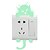 cheap Luminous Wall Stickers-Light Switch Stickers - Luminous Wall Stickers Animals Living Room / Bedroom / Bathroom 8X8cm