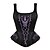 abordables Corsets et lingerie sculptante-Normal Polyester Corset Sexy Broderie Mariage Broderie Corset
