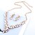 preiswerte Schmucksets-Damen Tropfen-Ohrringe Halskette damas Klassisch Modisch Künstliche Perle Diamantimitate Ohrringe Schmuck Gold / Silber Für Hochzeit Party Zeremonie Maskerade Verlobungsfeier Abiball