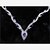 cheap Jewelry Sets-Crystal Jewelry Set Pendant Necklace Tassel Marquise Cut Heart Love Ladies Party Cubic Zirconia Imitation Diamond Earrings Jewelry Purple For Wedding Masquerade Engagement Party Prom Promise