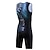 cheap Men&#039;s Triathlon Clothing-Men&#039;s Triathlon Tri Suit Bike Triathlon / Tri Suit Semi-Form Fit Mountain Bike MTB Triathlon Sports Plaid Checkered Gear 3D Pad Anti-slip Strap Breathable Anatomic Design Black Purple Polyester
