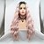 cheap Synthetic Lace Wigs-Synthetic Lace Front Wig Wavy Kardashian Layered Haircut Lace Front Wig Pink Long Black / Pink Synthetic Hair 24 inch Women&#039;s Women Ombre Hair Black Pink Sylvia
