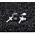 Χαμηλού Κόστους σκουλαρίκια-Ανδρικά Κρεμαστά Σκουλαρίκια θαυμαστής σκουλαρίκια Κλασσικό Cruce Κλασσικό Ευρωπαϊκό Επιμεταλλωμένο με Πλατίνα Επιχρυσωμένο Σκουλαρίκια Κοσμήματα Χρυσό / Λευκό / Μαύρο Για Δρόμος 1 ζευγάρι