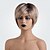 preiswerte Kappenlose Echthaarperücken-Human Hair Blend Wig Short Natural Straight Pixie Cut Blonde Brown Silver Fashionable Design Easy dressing Comfortable Capless Women&#039;s Silver Black / Blonde Bleach Blonde#613 8 inch / Ombre Hair