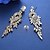 levne Earrings-Women&#039;s Clear Cubic Zirconia Earrings Cut Out Stylish Earrings Jewelry Silver / Gold For Party Wedding 1 Pair