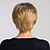 billiga Valódi hajból készült, sapka nélküli parókák-Human Hair Blend Wig Short Natural Straight Pixie Cut Blonde Brown Silver Fashionable Design Easy dressing Comfortable Capless Women&#039;s Silver Black / Blonde Bleach Blonde#613 8 inch / Ombre Hair