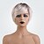 billiga Valódi hajból készült, sapka nélküli parókák-Human Hair Blend Wig Short Natural Straight Pixie Cut Blonde Brown Silver Fashionable Design Easy dressing Comfortable Capless Women&#039;s Silver Black / Blonde Bleach Blonde#613 8 inch / Ombre Hair