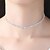 Χαμηλού Κόστους Μοδάτο Κολιέ-Women&#039;s Choker Necklace Tennis Chain Simple Elegant Fashion Chrome Imitation Diamond Silver 35 cm Necklace Jewelry 1pc For Wedding Evening Party