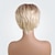 billiga Valódi hajból készült, sapka nélküli parókák-Human Hair Blend Wig Short Natural Straight Pixie Cut Blonde Brown Silver Fashionable Design Easy dressing Comfortable Capless Women&#039;s Silver Black / Blonde Bleach Blonde#613 8 inch / Ombre Hair