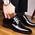 baratos Sapatos Oxford para Homem-Homens Sapatos formais Couro Sintético Primavera &amp; Outono Negócio / Casual Oxfords Respirável Preto