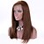 cheap Human Hair Wigs-Remy Human Hair Lace Front Wig Side Part Kardashian style Brazilian Hair Yaki Straight Brown Wig 130% 150% 180% Density Natural Best Quality Hot Sale Thick with Clip Women&#039;s Medium Length Human Hair