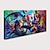 abordables Pinturas abstractas-Pintura al óleo hecha a mano pintada a mano arte de la pared abstracto colorido decoración del hogar decoración lienzo enrollado sin marco sin estirar