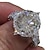 voordelige Ringen-Bandring Ring For Dames Kubieke Zirkonia Synthetische Diamant Feest Lahja Verloving Verzilverd Klassiek HALO plaveien Bruiloft