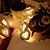 economico Strisce LED-1.2m Fili luminosi 10 LED 1pc Bianco caldo Decorazione di nozze di Natale Batterie alimentate