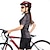 ieftine Seturi de îmbrăcăminte pentru bărbați-FirtySnow Pentru femei Manșon scurt Jerseu Cycling cu Colanți Poliester Negru Alb Frunză Floral / Botanic Bicicletă Costume Respirabil Confortabil la umezeală Uscare rapidă Sport Frunză Ciclism