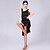 cheap Latin Dancewear-Latin Dance Dress Lace Tassel Split Joint Women&#039;s Performance Sleeveless High Milk Fiber