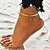 voordelige Enkelbandjes-Enkelband voeten sieraden Tropisch Dames Lichaamssieraden Voor Bruiloft Verloving Meerlaags Verguld Goud 3 stuks